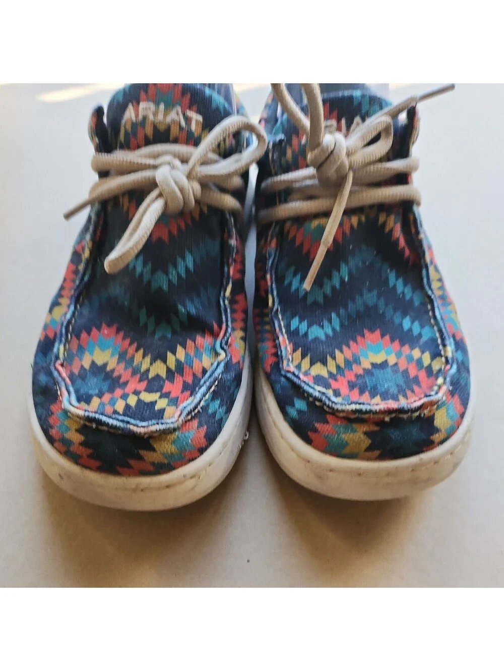 Ariat Men's Hilo Stretch Lace Casual Shoes Fiery Aztec Print/blue Size 10